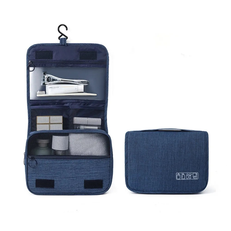 Toiletry bag with hanging hook